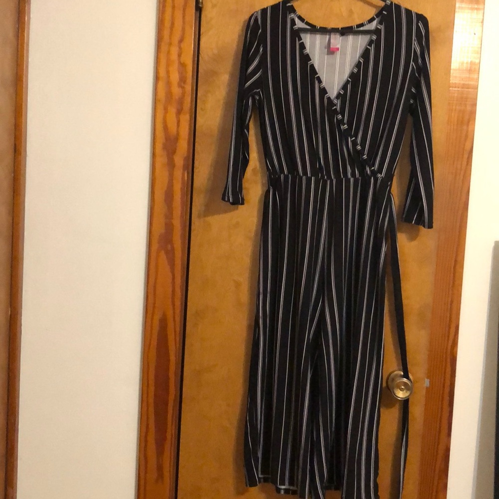 black and white jumpsuit